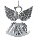 Kids Silver Unicorn Costume Set with Headband Wings and Tutu Skirt for Party Show - One Size / Set / Three-Piece Set / Silver