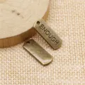 Colgante de metal bronce ENOUGH DIY Material de fabricacion de joyas 21x8mm Vintage - Bronce Antiguo