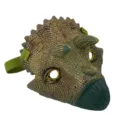 Kinder Dinosaurier Maske Triceratops Kostüm Party Tier Kopfbedeckung realistische Maske - Einheitsgröße / Triceratops-Maske (Dinosaurier-Kostümzubehör) / Braun Grün