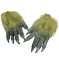 Halloween scary monster werewolf claw gloves costume prop for party dress up new 2024 - Furry Vinyl Wolf Gloves