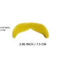 Finta baffi finta gialla autoadesiva come accessorio costume di Halloween e cosplay. - Taglia unica / Giallo