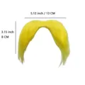 Halloween giallo novità costume accessorio per capelli festa divertente decorazione parrucca - Grandi Baffi a Pelo Lungo (251221) / Giallo