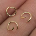 400 Stk Gold Offene Biegeringe C Ringe Verbinder DIY Schmuckherstellung Zubehör - 0.7x4mm / 400 Stück/Packung / KC Gold
