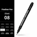 Penna tecnica nera fine liner per disegno artistico schizzo variante da 0.8mm - 08#0,6 mm