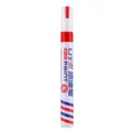 Colorful oil paint marker, waterproof quick-drying metallic touch-up pen for multi-surface use. - Red