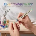 Hellgrüner Nagelkunst-Markierungsstift, schnelltrocknendes DIY-Graffiti-Werkzeug für Nägel. - Hellgrün