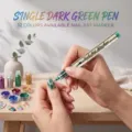 Nagelkunst Marker Stift Direkte Flüssigkeit Schnell Trocknend Dunkelgrün 0.5mm. - Dunkelgrün