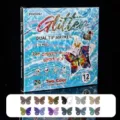 Dual tip glitter marker set, 24 colors water-based shimmering pens for art painting. - 12 Pens/Box, 24 Colors