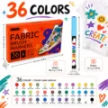36 colors fabric paint markers for DIY textile t-shirt clothes canvas graffiti art craft - Color 36