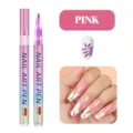 Professioneller Nailart Stift 0.7mm feiner Pinsel für Maniküre DIY Nageldesign rosa - 0.7mm Feder / Rosa