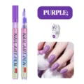 Professioneller Nailart Stift 3-in-1 Farbverlauf lila Malstift für DIY Nageldesign. - 0.7mm Feder / Lila