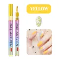 Gelber Nagelkunststift 0.7mm feine Spitze DIY Malmarker für atemberaubendes Nageldesign - 0.7mm Feder / Gelb