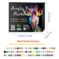 Doppelspitze Acrylmalstifte 36er Set 72 Farben fur Kunst Malen Zeichnung DIY Projekte. - 36 Stück 72 Farben