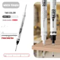 Double-headed long nib marker pen with 21mm extra long tip for woodworking and deep holes. - Black & White