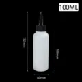 100ml leere plastik squeeze flasche mit schwarzem spitzkappe, nachfuellbare flasche. - 100-ml-Packung - Neu