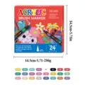 24 colors acrylic brush marker set, water-based paint pens for rock painting, art drawing. - 24 Colors Set