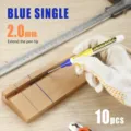 Long nib marker woodworking deep hole construction tile scribing pen 2.0mm blue 10pcs - 30mm / Blue