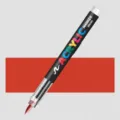 Stylo marqueur acrylique liquide direct avec pointe pinceau souple pour peinture d'art. - Rouge