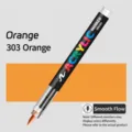 Marqueur acrylique avec pointe pinceau souple, orange vif pour le dessin et le graffiti. - Orange