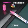 Pink paint marker for car tire and furniture repair, waterproof quick-drying 2.8mm pen single - 2.8mm Pink