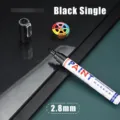 Waterproof black paint marker pen for car tire and furniture touch up 2.8mm single pack - 2.8mm Black