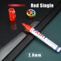 Red paint marker for furniture and car tire repair, waterproof and quick-drying 2.8mm tip pen. - 2.8mm Red