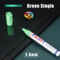 Green paint marker pen 2.8mm waterproof permanent marker for DIY crafts and tire repair. - 2.8mm Green