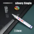 Silver paint marker pen 2.8mm waterproof quick-drying touch-up pen for car tires furniture - 2.8mm Silver