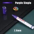 Purple paint marker 2.8mm tip waterproof permanent marker for furniture and tire repair - 2.8mm Purple