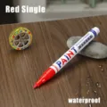Red single paint marker waterproof quick dry permanent pen for furniture and car tire. - 0.7mm Red