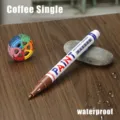 Brown paint marker for furniture touch-up and tire repair, waterproof water-based pen. - 0.7mm Coffee