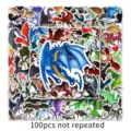100pcs dragon stickers pack waterproof vinyl cool graffiti decals for laptop skateboard luggage - Pack of 100 / Dragon Graffiti