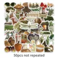 50 Stk Wald Ins Stil ästhetische Aufkleber Pflanzen wasserdichte Deko für Handyhülle Koffer - Wald Ins Stil / 50 Stück/Packung (4-5cm)