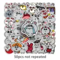 Cute cartoon mouse stickers 50pcs not repeated waterproof vinyl decal for water bottle laptop - Meiji and Big Rat Cartoon Meme (1848X) / 50 Sheets