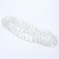 Cuentas de vidrio transparente de flor accesorios de joyería DIY para pulseras collares. - 14 mm aprox. 60 piezas/hira / Blanco Transparente