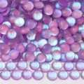 Round flatback glass crystal rhinestones with iridescent mermaid finish for DIY nail art crafts. - #171 Mermaid Pearl Dark Purple / SS6 Approx. 1440 Pcs / 1.9-2.0mm
