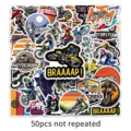 50pcs αυτοκόλλητα motocross αδιάβροχα βινυλίου για βαλίτσα φορητό υπολογιστή skateboard - Θέμα Motocross (1900X) / 50 Τεμάχια/Πακέτο (4-5cm) / Πολύχρωμο