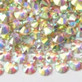 Large SS50 AB glass flatback rhinestones for nail art DIY crafts phone case decorations. - Flatback White AB / Ss20 (diameter 4.6-4.8mm) 1440 pieces