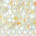 White AB flatback glass rhinestones for nail art DIY crafts and phone case decoration accessories - SS6 Approx. 1440 pcs / 1.9-2.0mm / 123 Fluorescent White AB