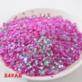 Lentejuelas en forma de corazón láser piezas brillantes para manualidades DIY 84#AB - Rosa AB