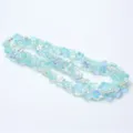 Cuentas de flores de cristal azul de 14mm para joyeria DIY hermosos hilos de cuentas. - 14 mm aprox. 60 piezas/hira / 09 Azul lago AB