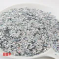 Lentejuelas de corazón láser plateadas para accesorios de ropa DIY y joyas variante B8. - Plata láser AB