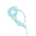 Tubo de pedrería de resina brillante azul claro 6mm accesorios DIY para ropa zapatos - 05 Azul lago claro