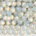 Flachrücken Glas Strasssteine Opal Kristall Edelsteine für Nail Art DIY Handwerk Handyhülle - SS3 Ca. 1440 Stk./1.3-1.4mm / Weißer Opal