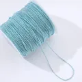 Light blue ball chain spool for nail art and DIY crafting, shiny decorative bead chain roll. - 1.5mm 10m/Roll / Lake Blue