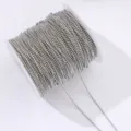Silver metallic ball chain roll for DIY crafts and nail art decoration details. - Silver