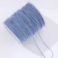 Fine electroplated blue bead chain roll for nail art DIY and craft decoration details. - Light Blue