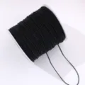 Black Beaded Chain Roll Spool for DIY Nail Art Craft Decoration Accessories 1Roll - Black