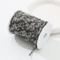 6-row rhinestone rope crystal chain for garment shoe bag hair accessory decoration - 15 Black & White Leopard Print