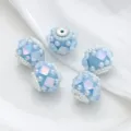 Light blue DIY rhinestone pearl beads for beadable pens, bracelets, and handmade jewelry. - 22mm / Light Blue